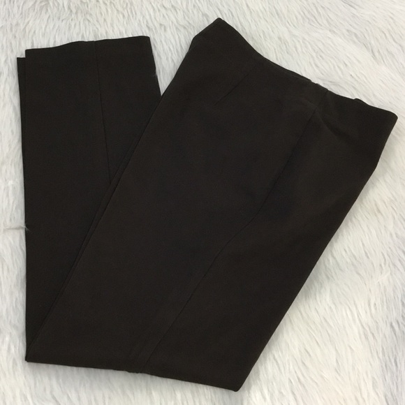 Talbots classic side zip brown pants size 6 - Picture 2 of 4